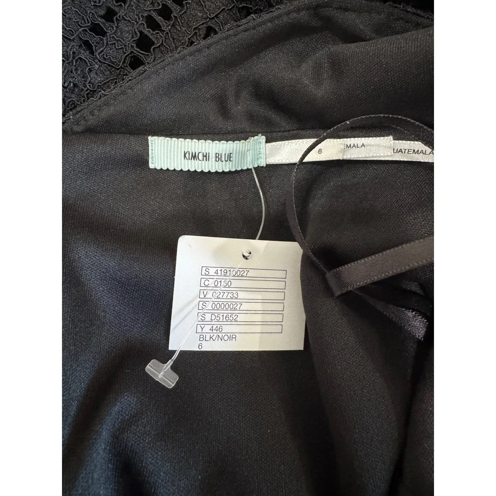 Kimchi Blue Urban Outfitters | Black Lace V-Neck Strappy Dress - Picture 5 of 5